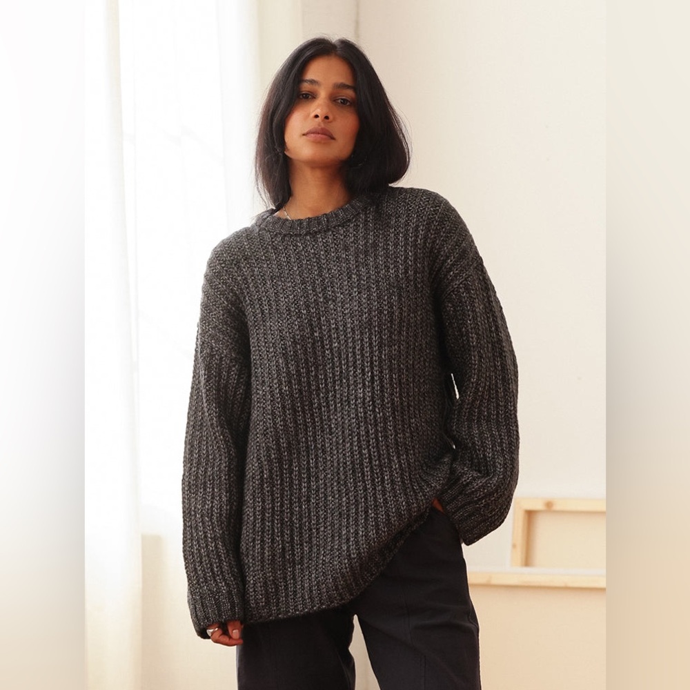 Tradlands - COSIMO CREWNECK SWEATER CHARCOAL - S/M - SOLD OUT